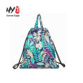 Novo design meninas mochila lona pacote de viagem impresso saco